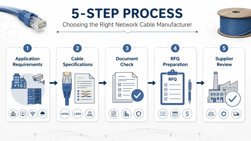 Buyer workflow from application review to RFQ preparation
