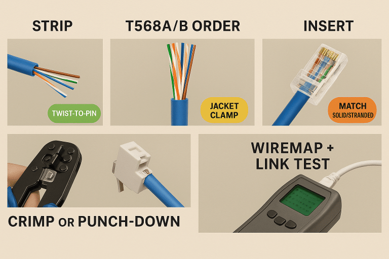 How to Terminate Cat 5 (Cat5e) the Right Way